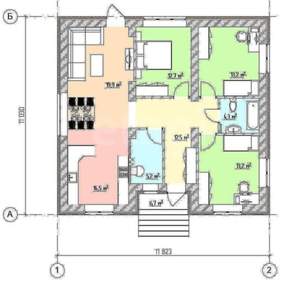 Дом 100м², 1-этажный, участок 10 сот.