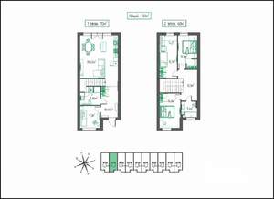 Таунхаус 130м², 2-этажный, участок 3 сот.
