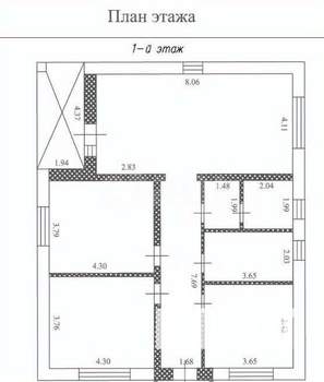 Дом 110м², 1-этажный, участок 15 сот.