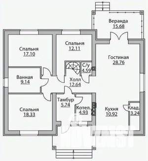 Дом 70м², 1-этажный, участок 5 сот.