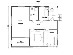 Дом 85м², 1-этажный, участок 6 сот.