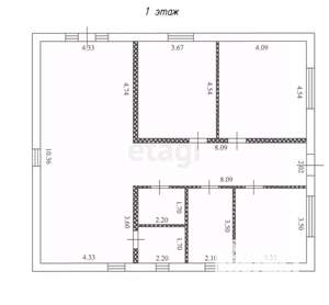 Дом 128м², 1-этажный, участок 6 сот.