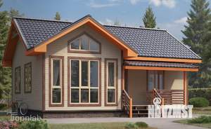 Дом 75м², 1-этажный, участок 15 сот.