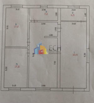 Дом 120м², 1-этажный, участок 10 сот.