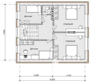 Коттедж 139м², 2-этажный, участок 12 сот.