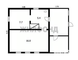 Дом 47м², 1-этажный, участок 12 сот.