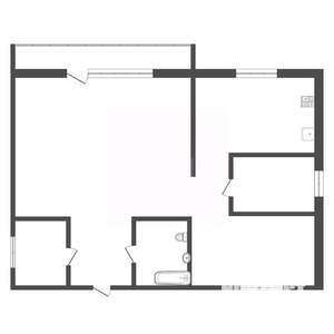 Дом 104м², 1-этажный, участок 7 сот.  