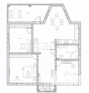 Дом 140м², 1-этажный, участок 10 сот.  