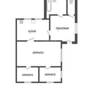 Дом 64м², 1-этажный, участок 4 сот.  