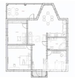 Дом 140м², 1-этажный, участок 10 сот.  