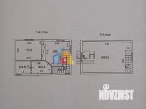 Дом 62м², 2-этажный, участок 6 сот.  