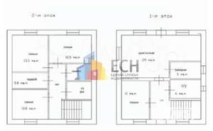 Дом 120м², 2-этажный, участок 10 сот.  