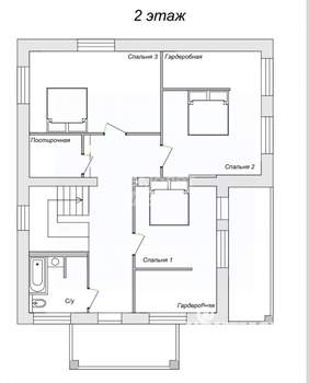 Коттедж 235м², 2-этажный, участок 13 сот.  