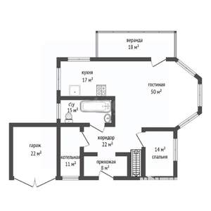 Дом 264м², 2-этажный, участок 12 сот.  