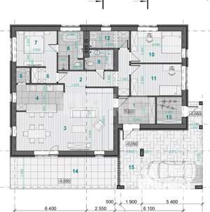 Коттедж 140м², 1-этажный, участок 8 сот.  