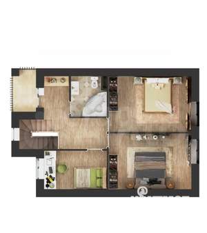 Дом 120м², 2-этажный, участок 8 сот.  