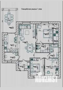 Дом 152м², 1-этажный, участок 6 сот.  