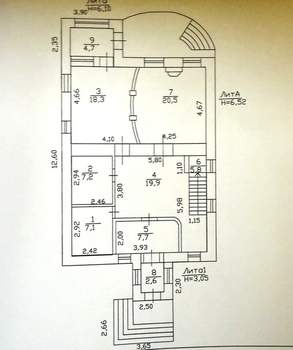 Дом 309м², 3-этажный, участок 6 сот.  