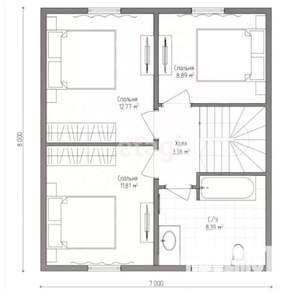 Дом 120м², 2-этажный, участок 9 сот.  