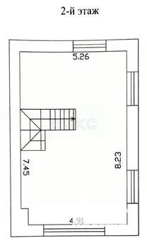 Дом 84м², 2-этажный, участок 2 сот.  