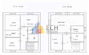 Дом 120м², 2-этажный, участок 10 сот.  