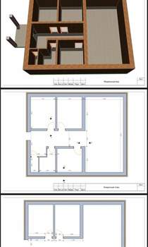 Дом 110м&sup2;, 1-этажный, участок 8 сот.  