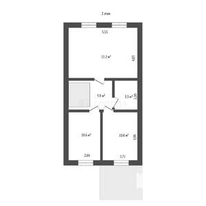 Дом 122м², 2-этажный, участок 5 сот.  