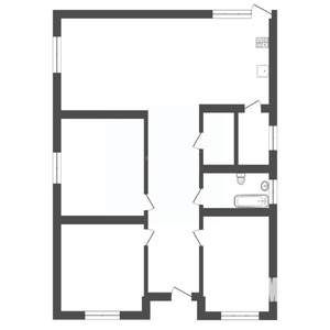 Дом 130м², 1-этажный, участок 7 сот.  