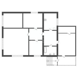 Дом 79м&sup2;, 1-этажный, участок 10 сот.  