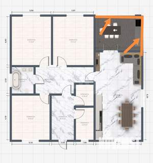 Дом 120м², 1-этажный, участок 15 сот.  