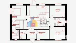 Коттедж 125м², 1-этажный, участок 8 сот.  