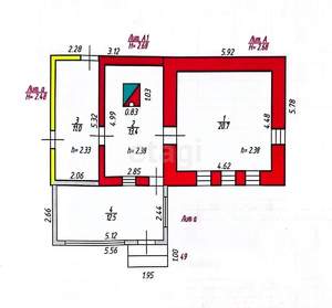 Дом 34м², 1-этажный, участок 9 сот.  