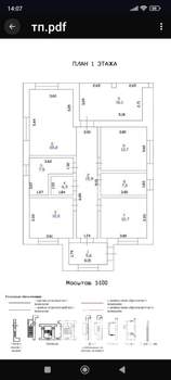 Коттедж 124м², 1-этажный, участок 6 сот.  