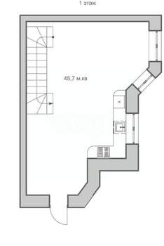 Таунхаус 84м², 3-этажный, участок 1 сот.  