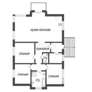 Дом 145м², 1-этажный, участок 7 сот.  