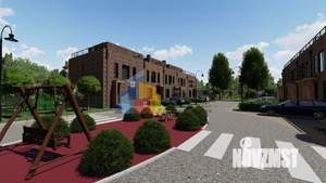 Таунхаус 118м&sup2;, 2-этажный, участок 2 сот.  