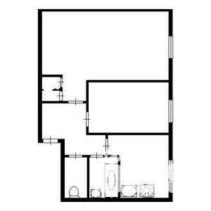 2-к квартира, на длительный срок, 40м2, 2/5 этаж