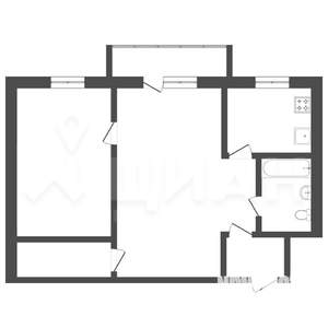 2-к квартира, на длительный срок, 43м2, 5/5 этаж