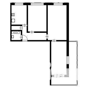 3-к квартира, на длительный срок, 59м2, 2/5 этаж