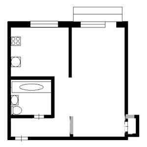 1-к квартира, на длительный срок, 35м2, 1/5 этаж
