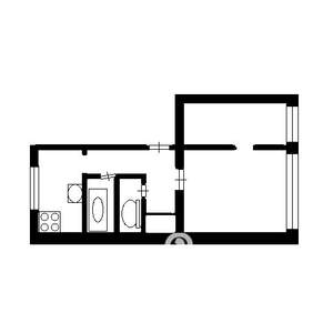 2-к квартира, на длительный срок, 44м2, 3/4 этаж