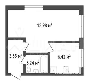 2-к квартира, на длительный срок, 48м2, 4/5 этаж