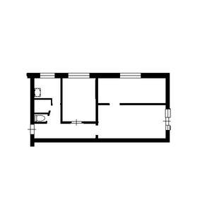 3-к квартира, на длительный срок, 53м2, 5/5 этаж