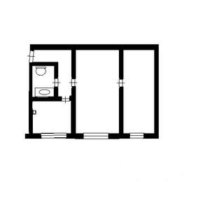2-к квартира, на длительный срок, 46м2, 3/5 этаж