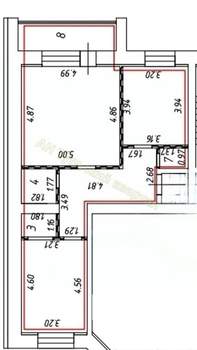 2-к квартира, на длительный срок, 70м2, 6/9 этаж