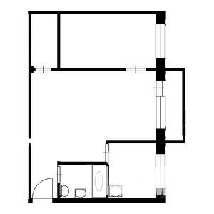2-к квартира, на длительный срок, 44м2, 2/5 этаж