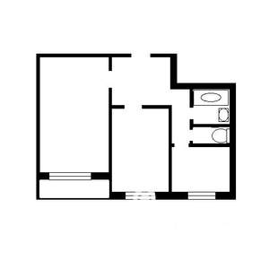 2-к квартира, на длительный срок, 44м2, 7/9 этаж
