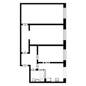 3-к квартира, на длительный срок, 55м2, 2/5 этаж