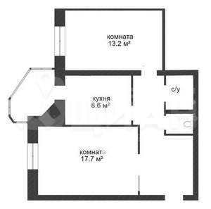 2-к квартира, на длительный срок, 52м2, 8/9 этаж