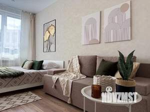 1-к квартира, посуточно, 28м2, 1/1 этаж